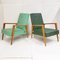 Vintage French Reclining Lounge Chairs, 1950, Set of 2 12