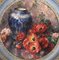 Eugénie Faux-Froidure, Fleurs et Vase, Aquarelle sur Carton, Encadrée 2
