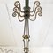Vintage French Floor Lamp in Steel and Wood by René Prou, 1940s, Image 2