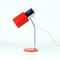Table Lamp in Chrome and Red Metal by Josef Hurka for Napako, 1960s 1