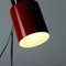 Lampe de Bureau en Chrome et Métal Rouge par Josef Hurka pour Napako, 1960s 2