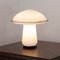 Lampe de Bureau Mushroom Vintage en Verre de Murano Blanc, Italie 6