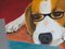 Ernest Carneado Ferreri, Beagle con gafas, Années 2000, Peinture Acrylique 2