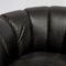 Space Age Swivel Chair in Black Leather, 1970s 8