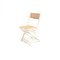 Folding Chair in White Lacquered Wood, 1970s, Image 1