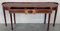 Vintage French Oval Console Table with Marquetry and Drawers, 1920 6