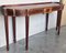 Vintage French Oval Console Table with Marquetry and Drawers, 1920 3