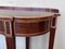 Vintage French Oval Console Table with Marquetry and Drawers, 1920 10