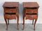 Antique Louis XV French Marquetry Nightstands with Drawers, 1900, Set of 2 6