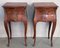 Antique Louis XV French Marquetry Nightstands with Drawers, 1900, Set of 2, Image 1