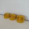 Yellow Hooks by Olaf von Bohr for Kartell, 1960s, Set of 3 5