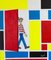 Ernest Carneado Ferreri, Wally en un cuadro estilo Mondrian, 2000s, Acrylic Painting 1