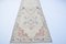 Pale Ecru Faded Natural Wool Runner Rug 3