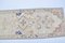 Pale Ecru Faded Natural Wool Runner Rug 6