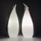 Murano Penguin Table Lamps, Italy, 1980s Set of 2 3