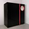 Mobile Bar or Highboard in Black Lacquered Wood by Giotto Stoppino and Ludovico Acerbis for Acerbis, 1984 2