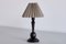 Swedish Grace Carved Wood Table Lamp with Shade by Svenskt Tenn, Sweden, 1930s 2