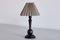 Swedish Grace Carved Wood Table Lamp with Shade by Svenskt Tenn, Sweden, 1930s, Image 2