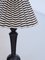Swedish Grace Carved Wood Table Lamp with Shade by Svenskt Tenn, Sweden, 1930s 5