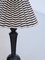 Swedish Grace Carved Wood Table Lamp with Shade by Svenskt Tenn, Sweden, 1930s, Image 5