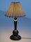 Swedish Grace Carved Wood Table Lamp with Shade by Svenskt Tenn, Sweden, 1930s, Image 8