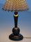Swedish Grace Carved Wood Table Lamp with Shade by Svenskt Tenn, Sweden, 1930s 6
