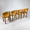 Modernistische Esszimmerstühle aus Eiche, 1960er, 4 . Set 6