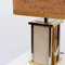 Italian Table Lamp in Travertine and Brass by Gaetano Sciolari, 1973, Image 4