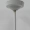 Lámpara colgante Art Déco con bola de vidrio blanco, años 30, Imagen 11