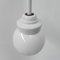 Art Deco Hanging Lamp with White Glass Ball, 1930s, Image 7