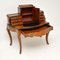 Antique Victorian Inlaid Burr Walnut Writing Table Desk, 1870s 5