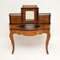 Antique Victorian Inlaid Burr Walnut Writing Table Desk, 1870s 1