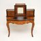 Antique Victorian Inlaid Burr Walnut Writing Table Desk, 1870s, Image 1