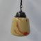 Art Deco Hanging Lamp with Marbled Glass Shade, 1930s 13