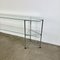 Design Console Table with Glass Shelves and Tubular Frame Legs 3