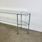 Design Console Table with Glass Shelves and Tubular Frame Legs, Image 3