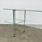 Design Console Table with Glass Shelves and Tubular Frame Legs 4