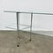 Design Console Table with Glass Shelves and Tubular Frame Legs, Image 4
