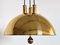 Vintage Pendant Light in Brass by Florian Schulz, 1970, Image 12