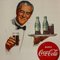 Französisches Vintage Coca Cola Poster aus Pappe, 1950er 2