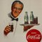 Póster de Coca Cola francés vintage de cartón, años 50, Imagen 2
