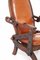 Italian Rustic Style Leather and Wood Armchair, 1950s, Image 5