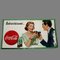 French Coca Cola Ad Cardboard Poster, 1950s 1