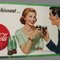 French Coca Cola Ad Cardboard Poster, 1950s 4