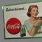 French Coca Cola Ad Cardboard Poster, 1950s, Image 3