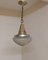 Antique Art Deco Ceiling Lamp in Brass & Glass, 1920s 5