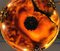Lampadario neoclassico antico in alabastro, vetro ambrato e fiore in ottone Ormolu a 6 braccia, Francia, Immagine 10