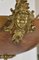 Lustre Néoclassique Antique à 6 Bras en Albâtre, Verre Ambré et Laiton en Bronze Argenté 15
