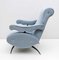 Mid-Century Modern Velvet Reclining Armchair by Nello Pini for Novarredo, 1950s 5