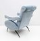 Fauteuil Inclinable Mid-Century en Velours par Nello Pini pour Novarredo, 1950s 7